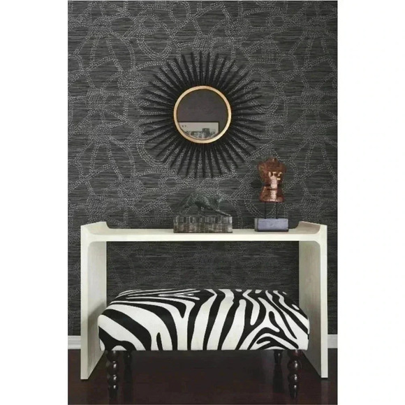 NWT Nikki Chu Amhara Peel and Stick
Wallpaper Black/Gray - Picture 2 of 5